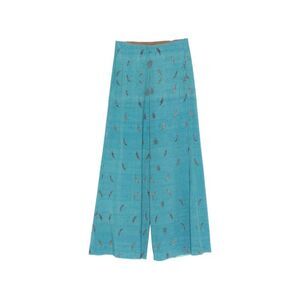 Pierre Louis Mascia Women's Printed Silk Trousers